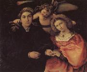 Portrait of Messer Marsilio and His Wife, Lorenzo Lotto